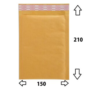 BOLSA BURBUJA KRAFT P/10-15X21 Nº 3 AK13 C/0
