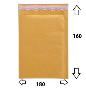 BOLSA BURBUJA KRAFT P/10-18X16 CDS AK-CD