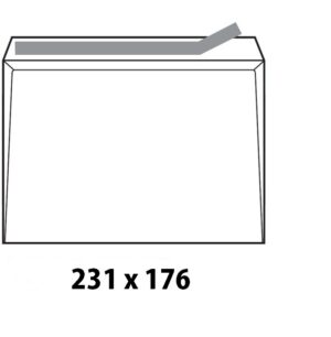 SOBRE 176x231-B5 C/ 500 ADH.BCO