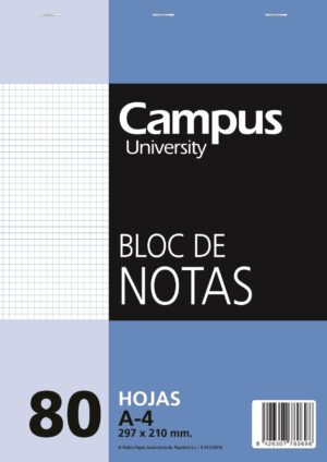 BLOC PERFORADO A4 CUA 80h