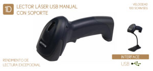 ESCANER C/SOP.SEYPOS BL61300 LASER 1D USB
