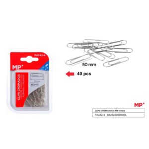 CLIPS CROMADOS 50mm MP C/ 40