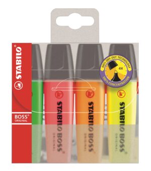 ROTUL.FLUOR STABILO BOSS B/4 SURT