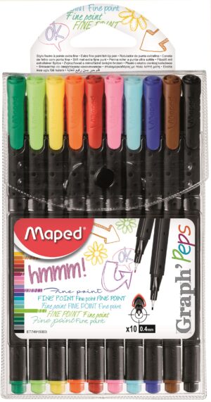 ROTULADOR MAPED GRAPH PEPS 10 Col