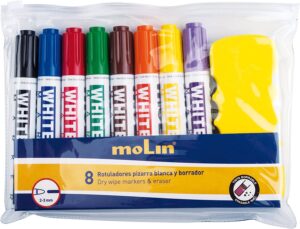 ROTULADOR PIZARRA MOLIN 2-3mm BLIST/8