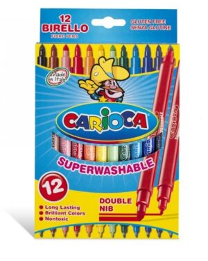 ROTULADOR CARIOCA BIRELLO DOBLE PUNTA 12 Col