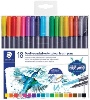 ROTULADOR STAEDTLER 3001 DOBLE PUNTA PINCEL 36 COL.