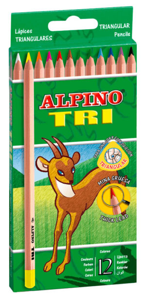 PINTURA LAPIZ ALPINO TRI 12 COLORES