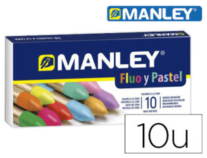 PINTURA CERA BLANDA MANLEY 5 FLUOR+5 PASTEL