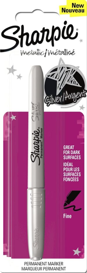 ROTUL.METALIC SHARPIE BLT/ 1 PLATA FINO