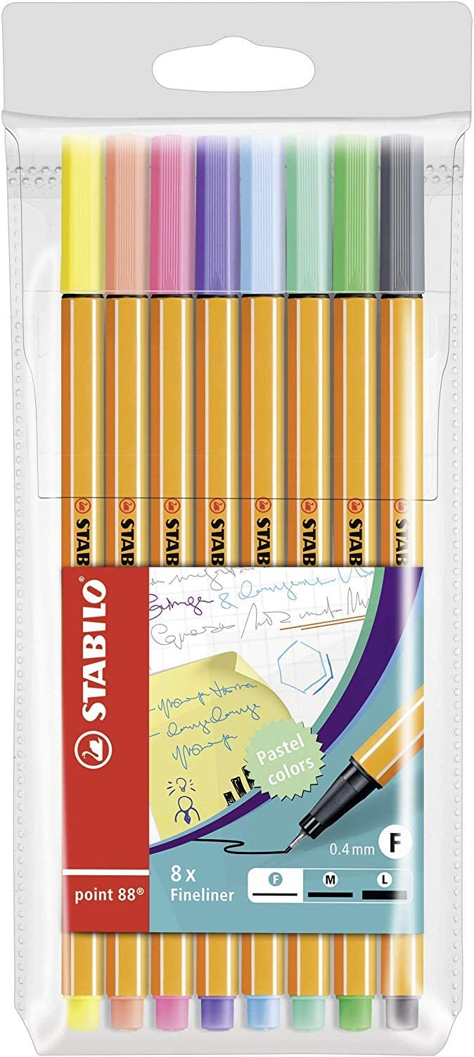 ROTULADORES STABILO POINT 88 FINELINER 8 Col