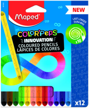PINTURA 12 LAPICES DE COLORES INFINITY.