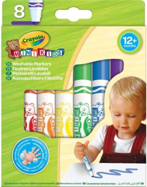 ROTULADOR CRAYOLA LAVABLE MINI KIDS +12 MESES  8 COL.