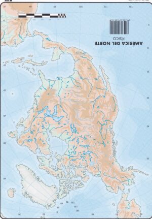MAPA MUDO AMERICA NORTE FISICO