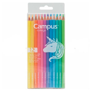 PINTURA LAPIZ CAMPUS 12 Colores PASTEL