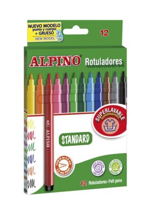 ROTULADOR ALPINO ESTANDARD 12 Col