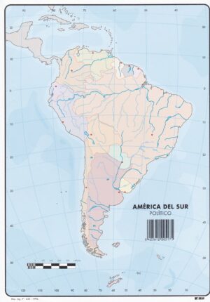 MAPA MUDO AMERICA SUR POLITICO