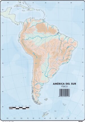 MAPA MUDO AMERICA SUR FISICO