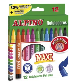 ROTULADOR ALPINO MAXI 12 Col