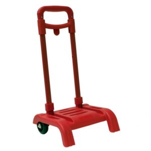 CARRITO PORTAMOCHILA PLEGABLE ROJO
