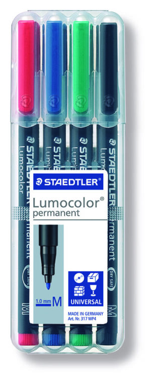 ROTULADOR OHP LUMOCOLOR MEDIA ESTUCHE/4 SURT.