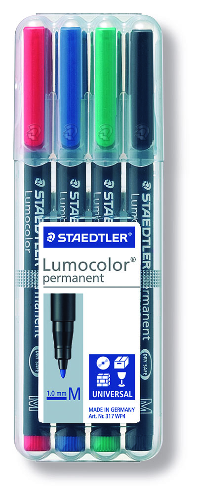 ROTULADOR OHP LUMOCOLOR MEDIA ESTUCHE/4 SURT.