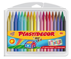 PINTURA CERA DURA PLASTIDECOR 36 COLORES