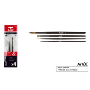BLISTER/ 4 PINCELES SINT.ARTIX 2/4/5/12 PP389-03