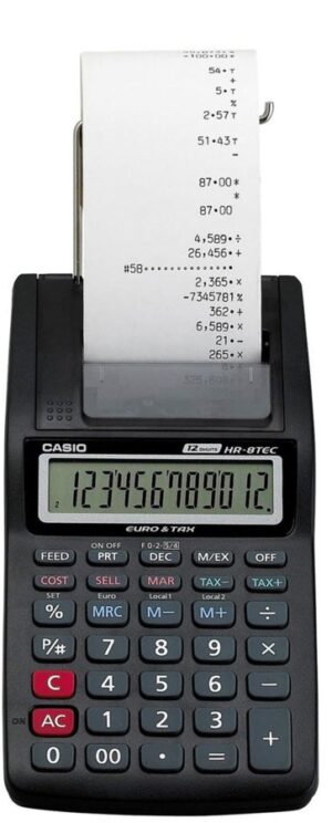 CALCULADORA CASIO IMPR.SOBREMESA  HR-8