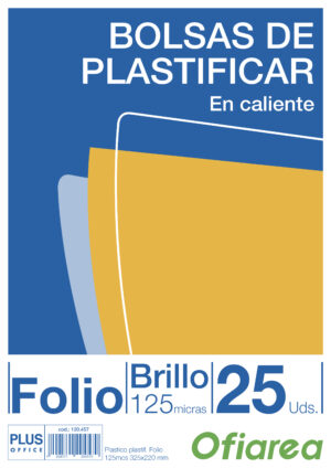 PTE/ 25 PLASTICO PLASTIF.125mcs 325x220 Fº