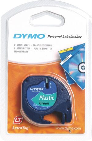 CINTA DYMO LETRATAG PLASTIC.91204 N/V