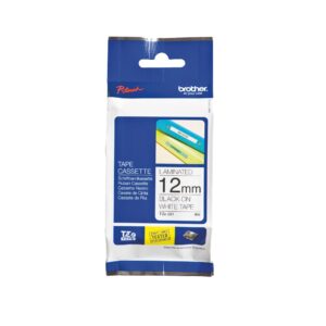 CINTA BROTHER TZ-231 ROTU.ELECTR.12mm NEG/BCA