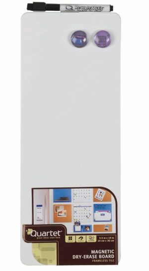 PIZARRA MAGNETICA 140x360mm.C/ROT.+ IMANES WHITE