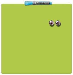 PIZARRA MAGNETICA 360x360mm.C/ROT.+ IMANES GREEN