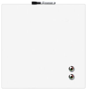 PIZARRA MAGNETICA 360x360mm.C/ROT.+ IMANES WHITE