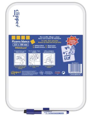 PIZARRA BLANCA DURA CLIPPER 18x25,5 PÑA.