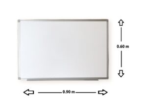PIZARRA MAGNETICA-BLANCA MARCO ALUM. 60x  90