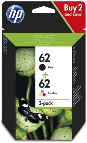 INKJET HP ORIGINAL N9J71AE Nº 62 PACK 2 COLOR