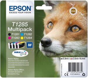 INKJET EPSON ORIGINAL T1285 PACK 4 COLORES