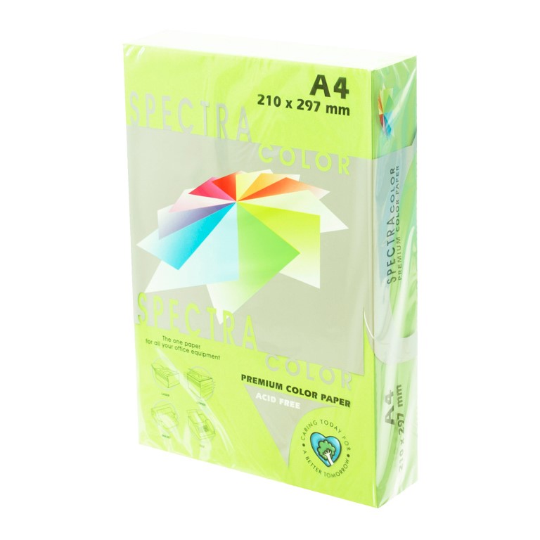 PAPEL A4 80gr.P/500 VERDE HOJA