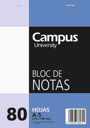BLOC PERFORADO A5 LIS 80h