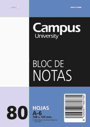 BLOC PERFORADO A6 LIS 80h