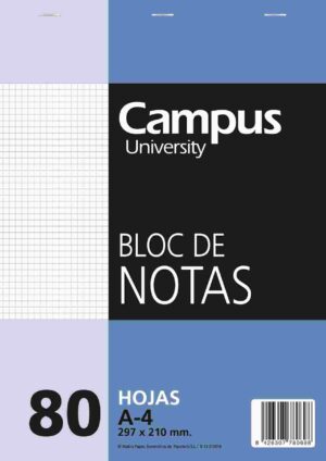BLOC PERFORADO A4 CUA 80h