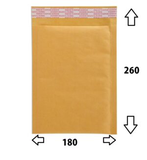 BOLSA BURBUJA KRAFT P/10-18X26 Nº 4 AK14 D/1