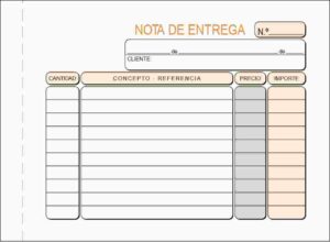 TALONARIO NOTA ENTREGA 8ºAP.