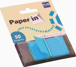 BANDERITAS PAPER IN ANCHA DISPENS/50 AZUL