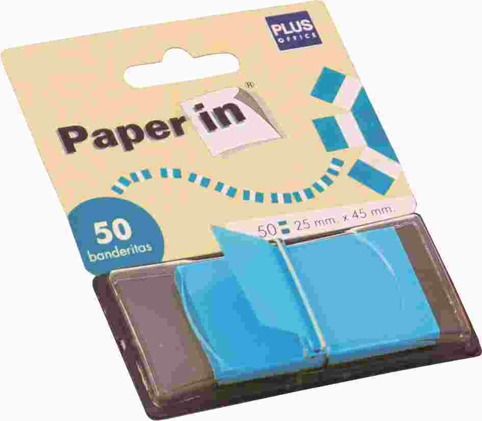 BANDERITAS PAPER IN ANCHA DISPENS/50 AZUL