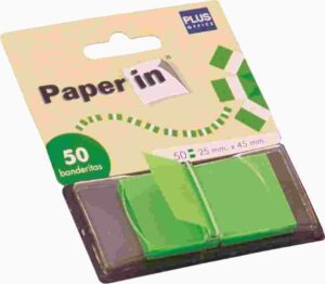 BANDERITAS PAPER IN ANCHA DISPENS/50 VERDE