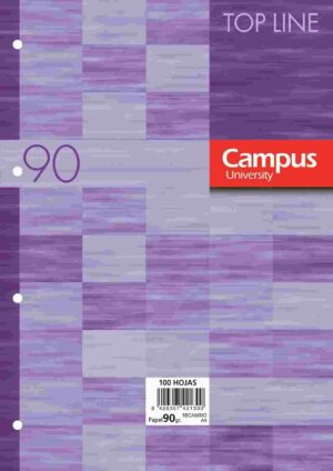 RECAMB.A4 4A.90gr 100h CAMPUS CUADR 5x5 MORAD
