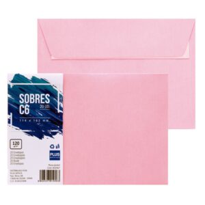Pte/20 SOBRES PLUS 114x162 C6 ROSA